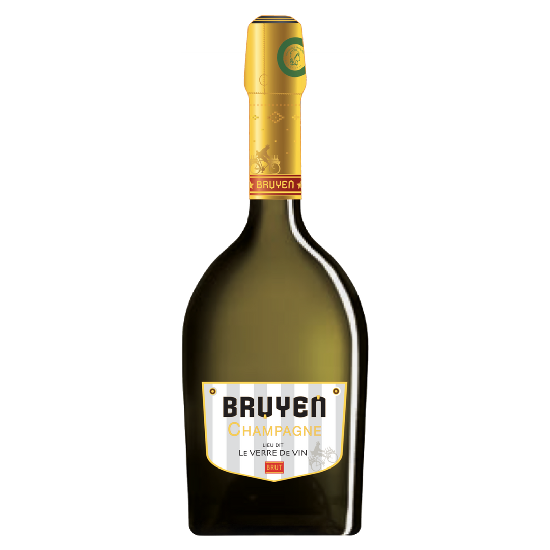 Champagne Bruyen - Le verre de vin Brut Nature